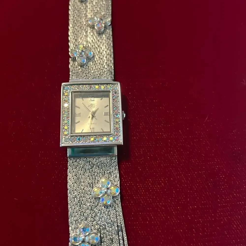 Vintage Kirks Folly Quartz Rhinestone Watch